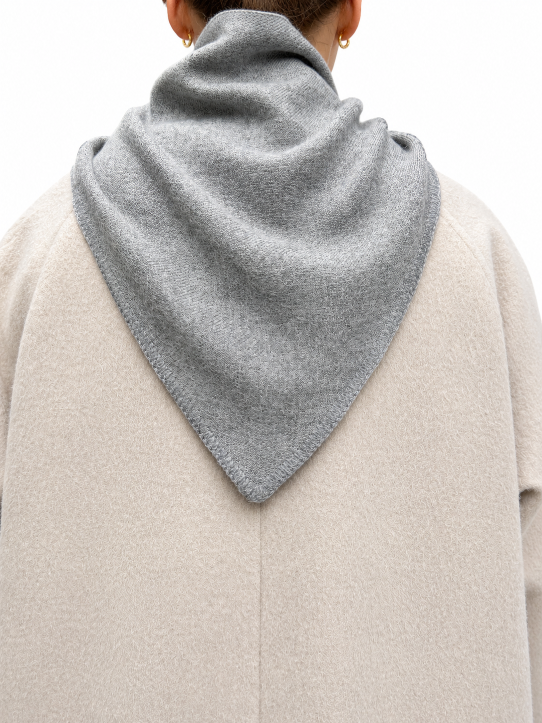 Pañuelo 100% Baby Alpaca Gris Claro
