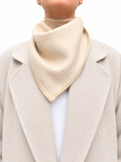 Pañuelo 100% Baby Alpaca Beige