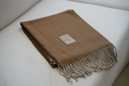 Manta Café Fleco Beige