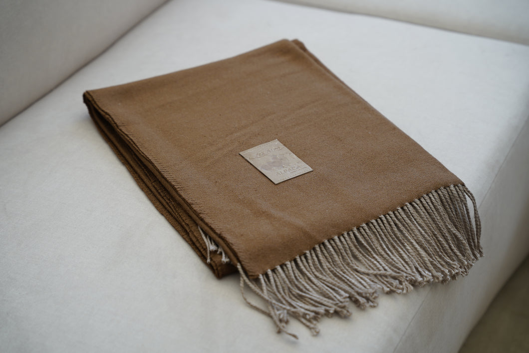 Mantas Camel Fleco Beige