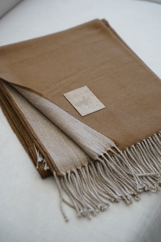Manta Café Fleco Beige