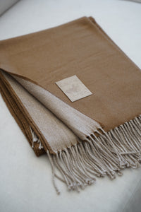 Mantas Camel Fleco Beige