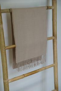 Bufanda Beige 100% Baby Alpaca