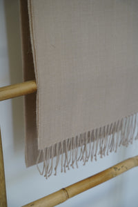 Bufanda Beige 100% Baby Alpaca