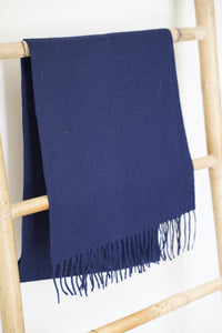 Bufanda Azul 100% Baby Alpaca