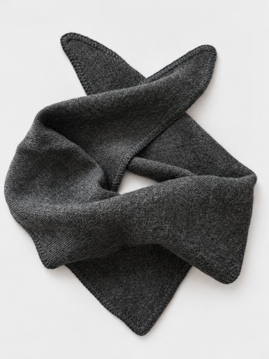 Pañuelo 100% Baby Alpaca Gris Oscuro