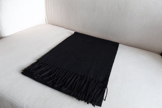 Bufanda Negra 100% Baby Alpaca