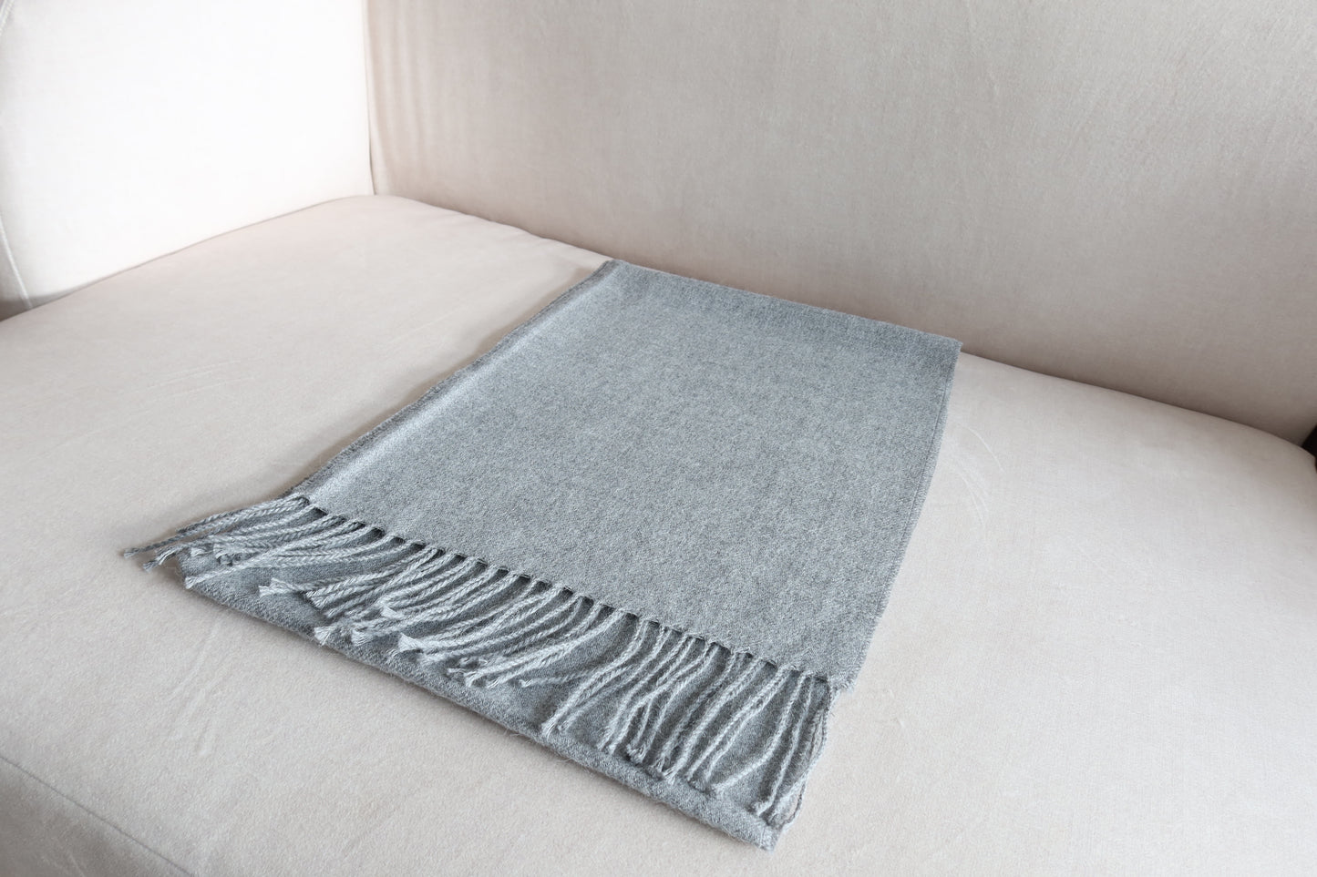 Bufanda Gris 100% Baby Alpaca