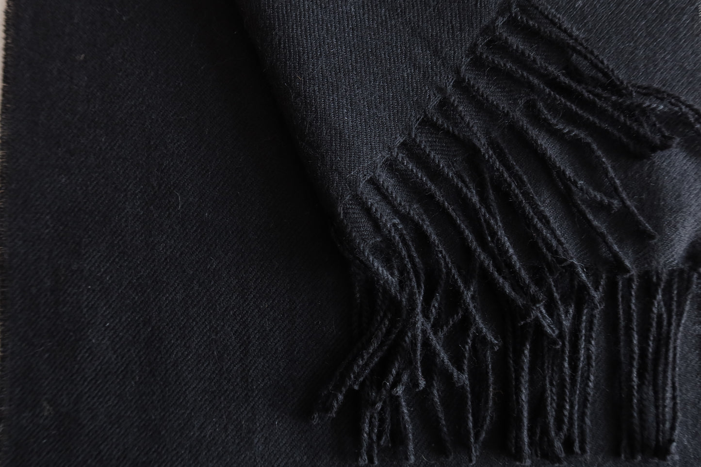Bufanda Negra 100% Baby Alpaca