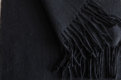 Bufanda Negra 100% Baby Alpaca
