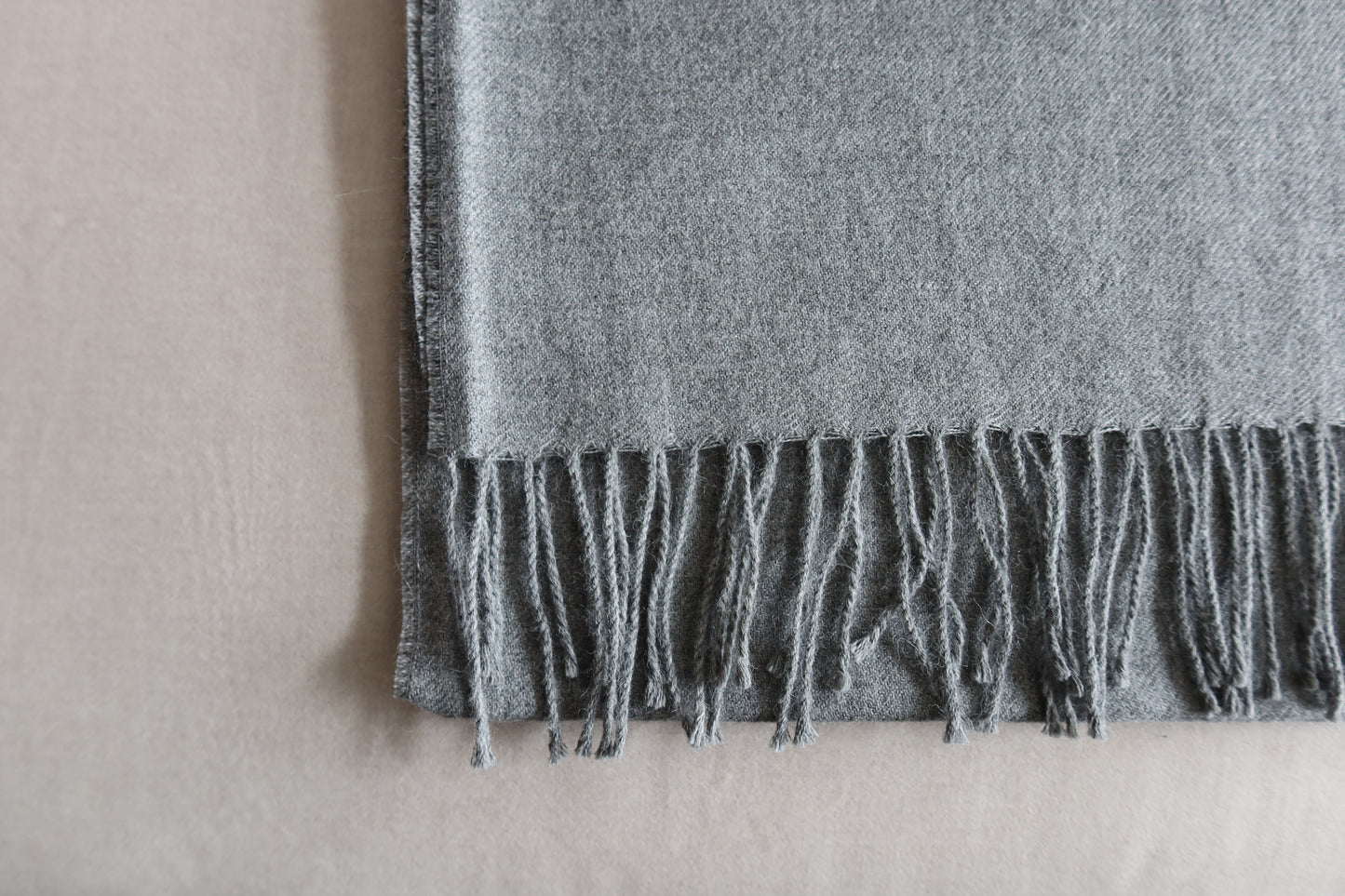 Bufanda Gris 100% Baby Alpaca