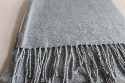 Bufanda Gris 100% Baby Alpaca