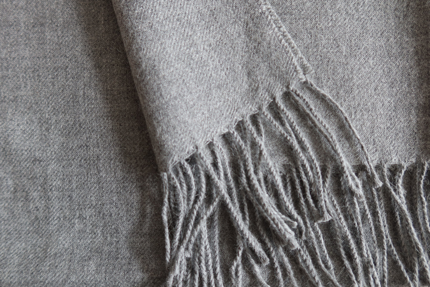 Bufanda Gris 100% Baby Alpaca