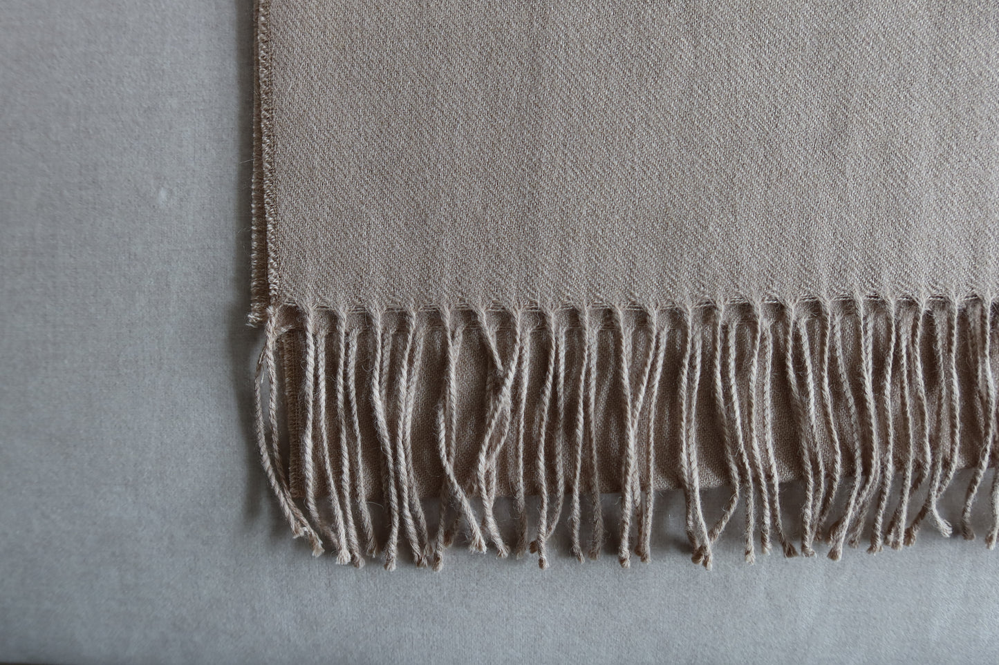 Bufanda Beige 100% Baby Alpaca
