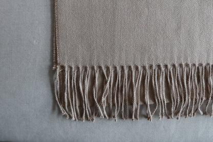 Bufanda Beige 100% Baby Alpaca
