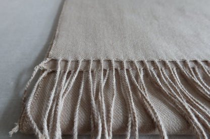 Bufanda Beige 100% Baby Alpaca