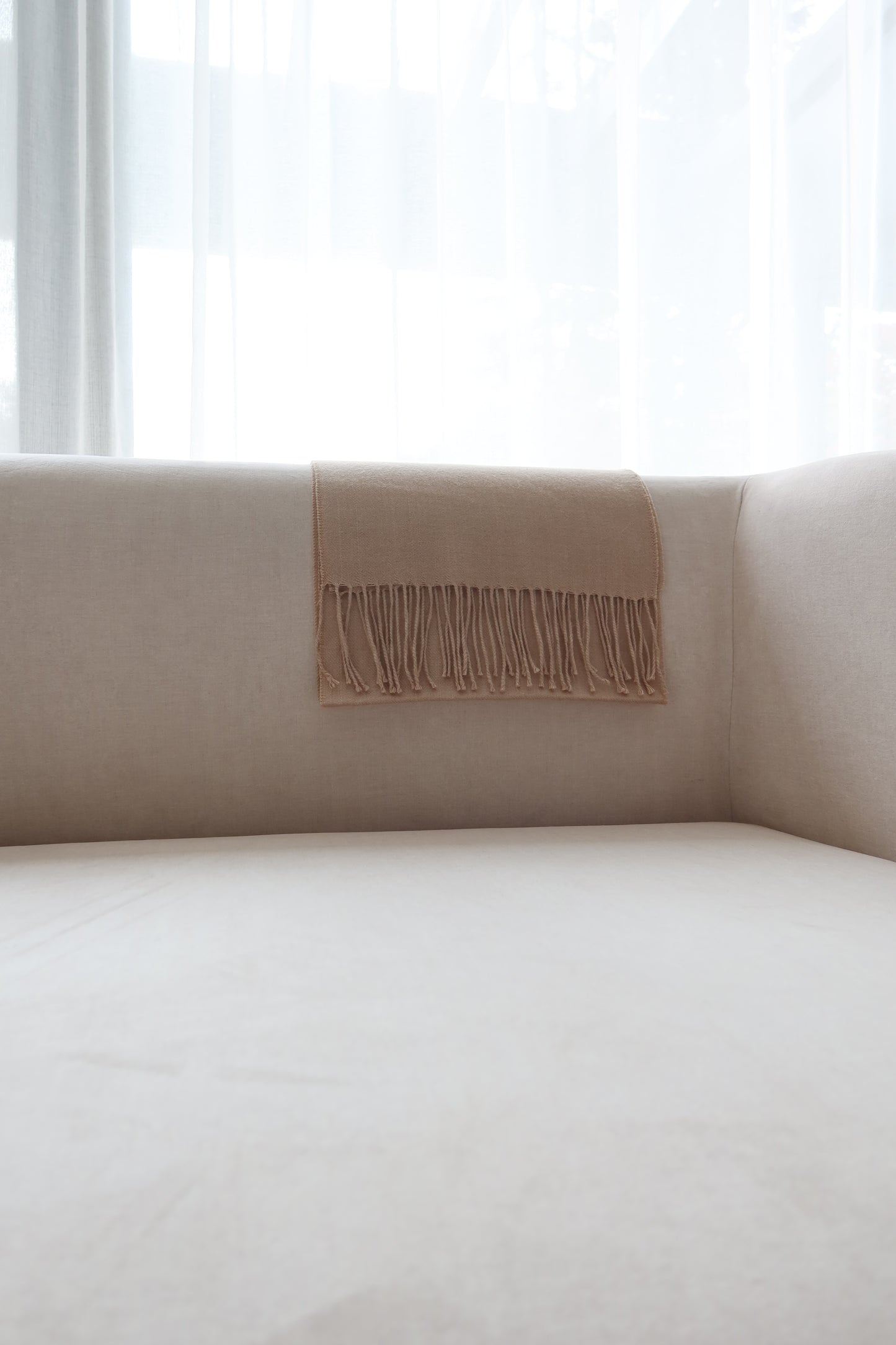 Bufanda Beige 100% Baby Alpaca