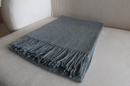 Manta Gris 100% Baby Alpaca