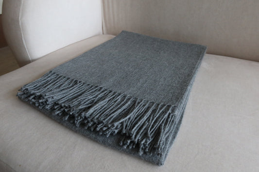 Manta Gris 100% Baby Alpaca