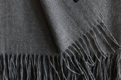 Manta Gris Marengo 100% Baby Alpaca