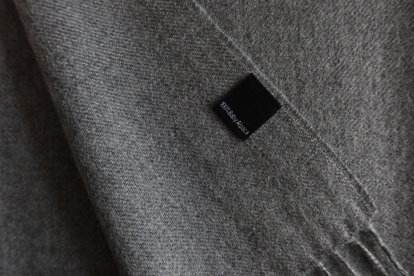 Manta Gris 100% Baby Alpaca
