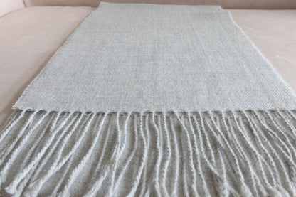 Bufanda Gris Claro 100% Baby Alpaca