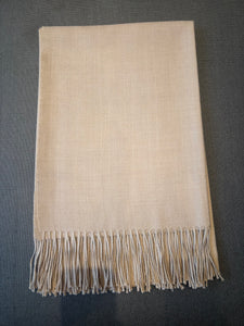 Manta Beige Claro 100% Baby Alpaca