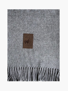 Manta Gris Flecos Gris